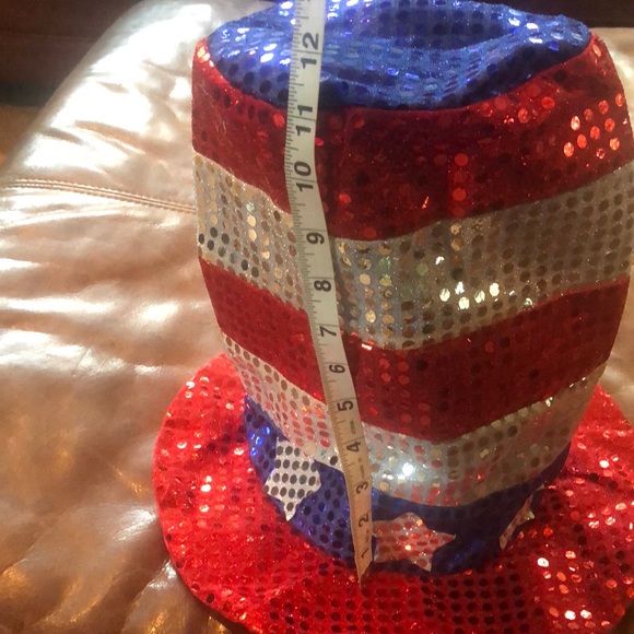 Red, White, Blue Sparkly Fun Hat - Picture 2 of 9